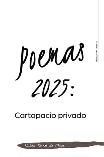 Cubierta de Poemas 2025: Cartapacio privado