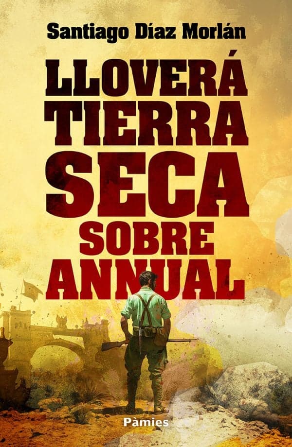 Cubierta de Lloverá tierra seca sobre Annual