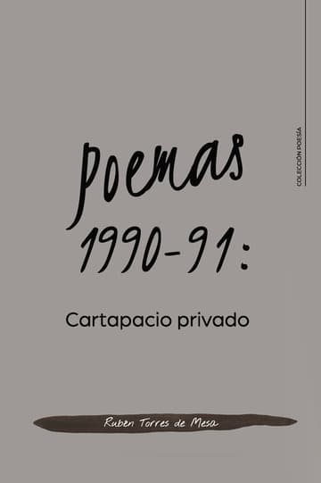 Cubierta de Poemas 1990-91: Cartapacio privado