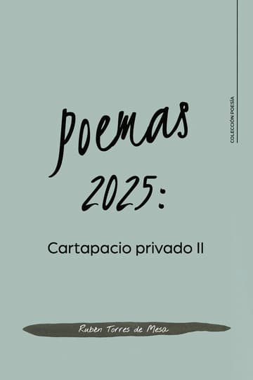 Cubierta de Poemas 2025: Cartapacio privado II